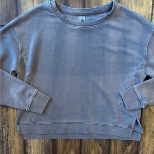 Lou & Grey Mocha Cropped Sweatshirt